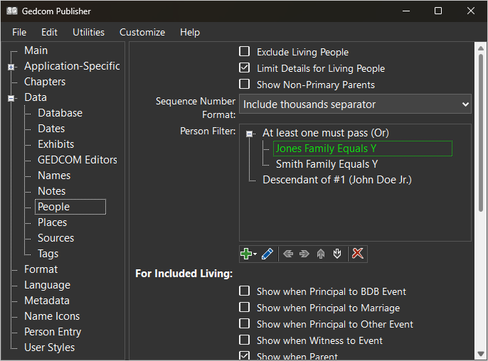 Screenshot of People Section screenshot of People Section